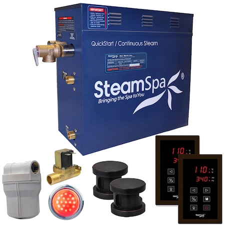 Steamspa Royal 12 KW Bath Generator with Auto Drain-Oil Rubbed Bronze RYT1200OB-A